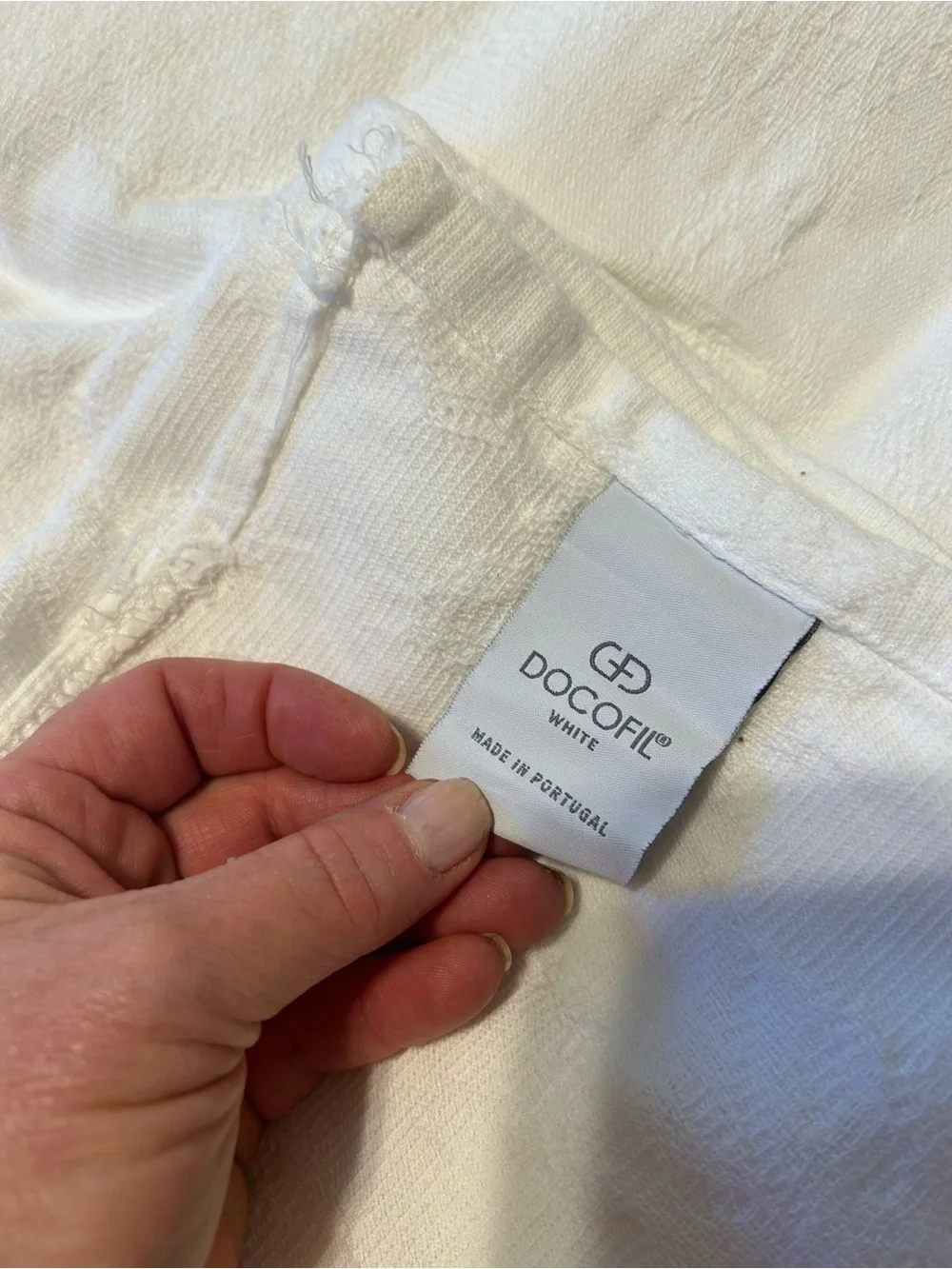 Docofil White Cotton Matalesse Bed Cover